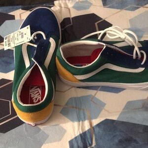 Vans Multicolor Blue Green Yellow Sneakers